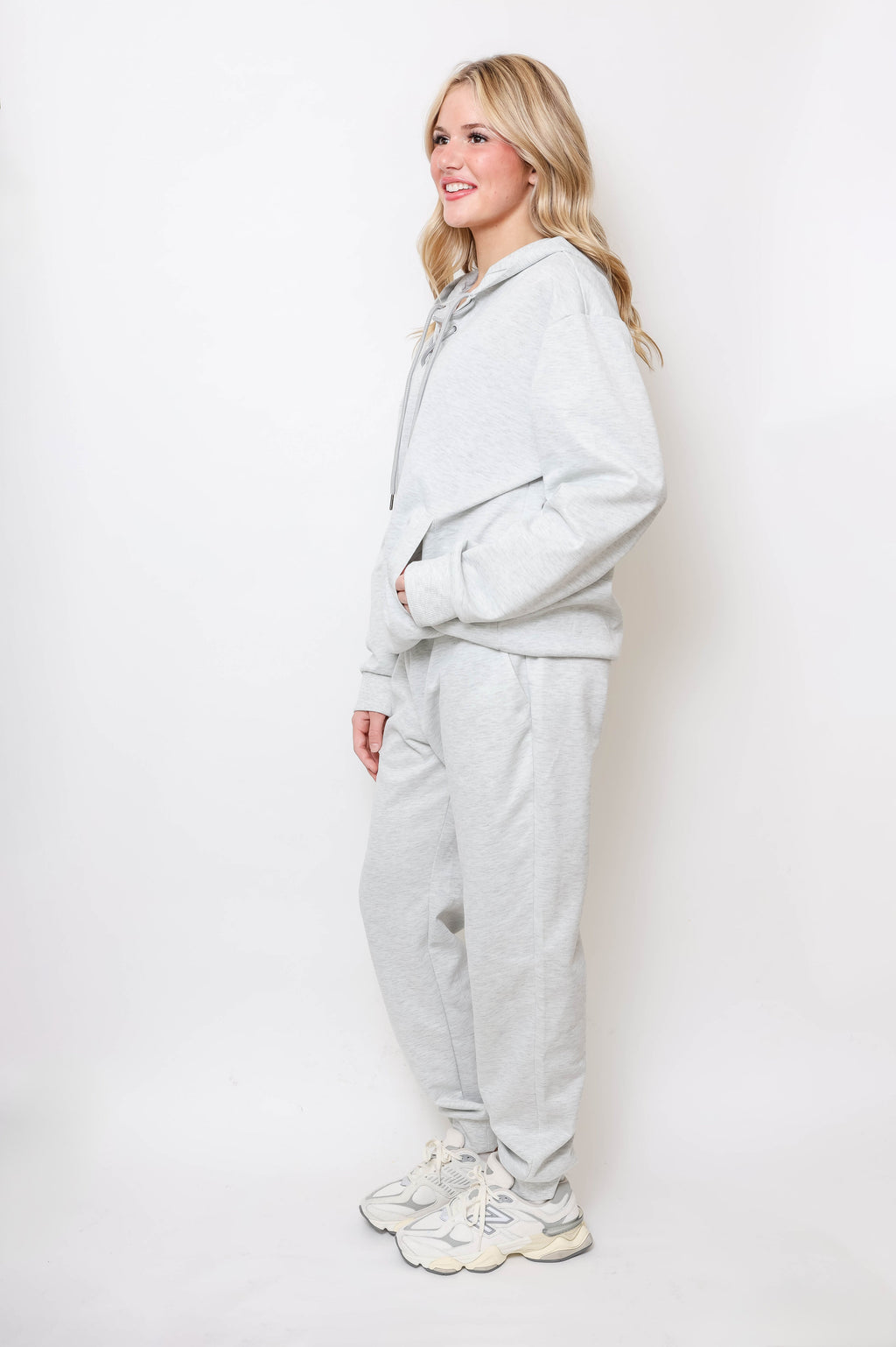 Lace-Up Lounge Set