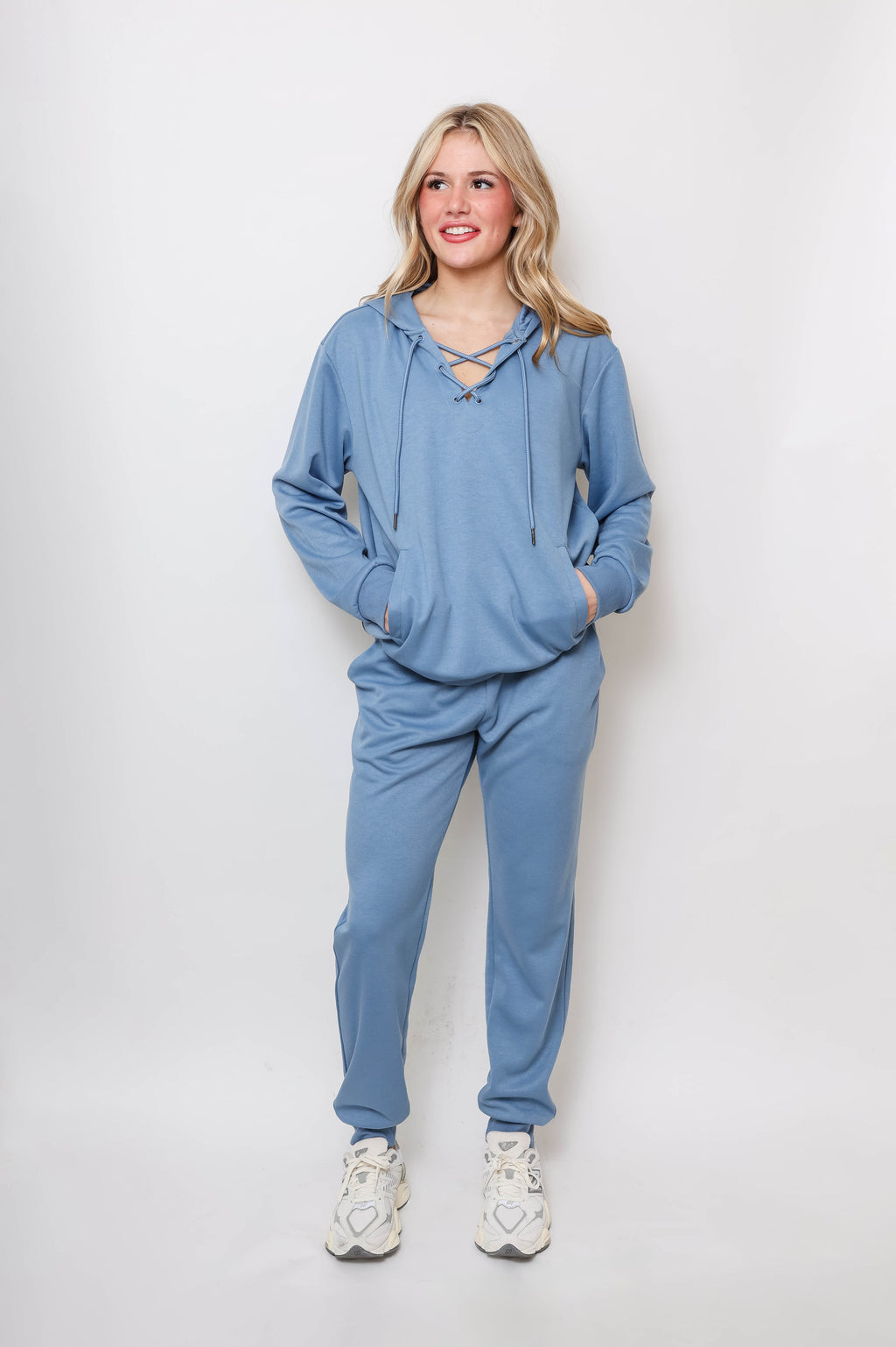 Lace-Up Lounge Set